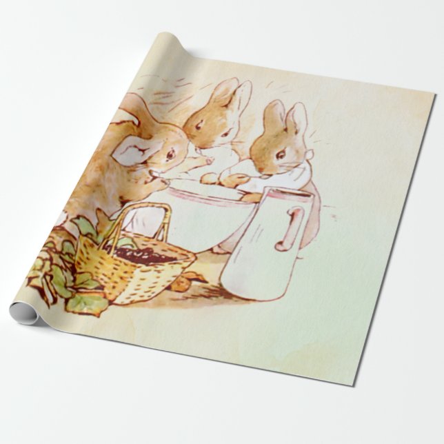 Papel De Presente Peter Rabbit Beatrix Potter (Desenrolado)