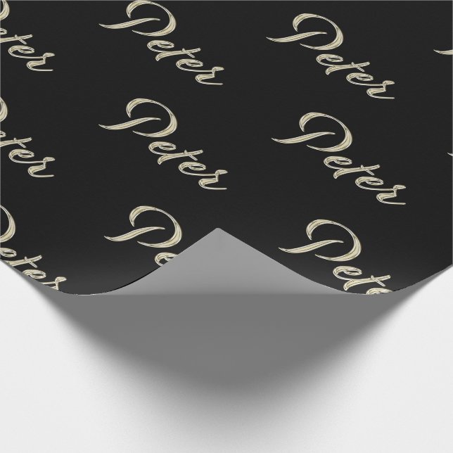 Papel De Presente Peter Vorname Name edles Geschenkpapier Papier (Ponta)