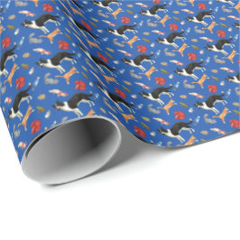 Papel De Presente Pets on Parade (on Blue)