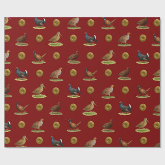 Papel De Presente Pheasant, Grouse, Partridge,Christmas Gift wrap