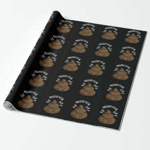 Papel De Presente Philosop - fecal Poop Engraçado Pun Dark BG