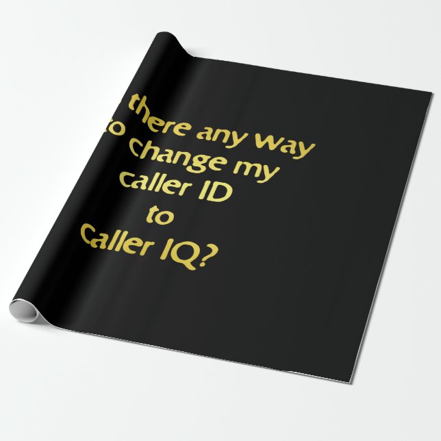 Papel De Presente Piada engraçada mudando ID para QI (Desenrolado)