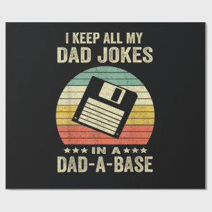 Papel De Presente Piadas engraçadas de pai em dad-a-Base