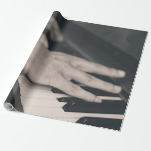 Papel De Presente Piano Incrível