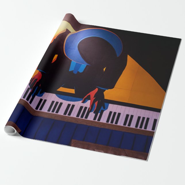 Papel De Presente Piano incrível (Desenrolado)