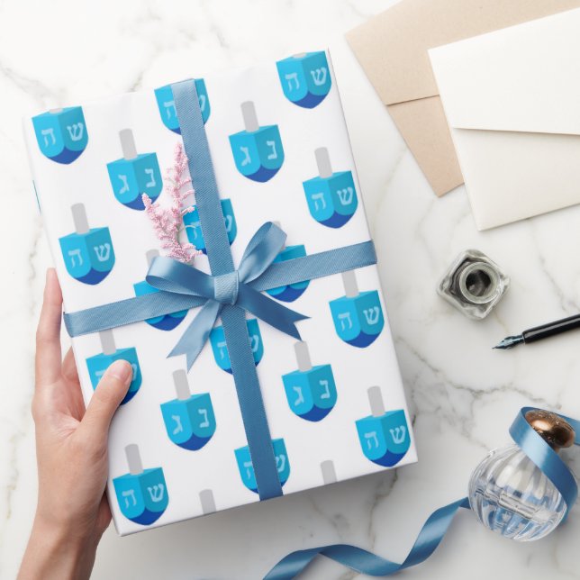 Papel De Presente Pião de Hanukkah (Presentear)