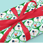 Papel De Presente Pickle ball Christmas Com Papais noeis Na Flórida<br><div class="desc">Diversão de Pickleball Retro! Papais noeis fazem um balanço com Flamingo Vibes. Palmeiras,  o presente perfeito para os entusiastas de picleball. Quem ama o espírito brincalhão de picleball,  padrões de óculos nostálgicos,  e talento tropical adorará este papel de embrulho festivo. Torne suas festas alegres e esportivas!</div>