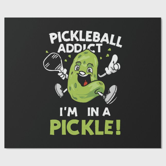 Papel De Presente Pickleball-Engraçado (Aberto)