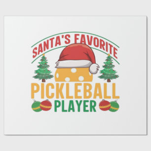 Papel De Presente Pickleball no Natal