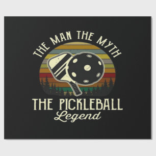 Papel De Presente Pickleball- O Homem, O Mito, A Lenda