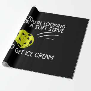 Papel De Presente Pickleball Soft Serve Ganhe Sorvete Pickle Ball Me