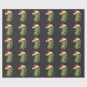 Papel De Presente Picles de Natal Picles em Luzes de Natal Picles