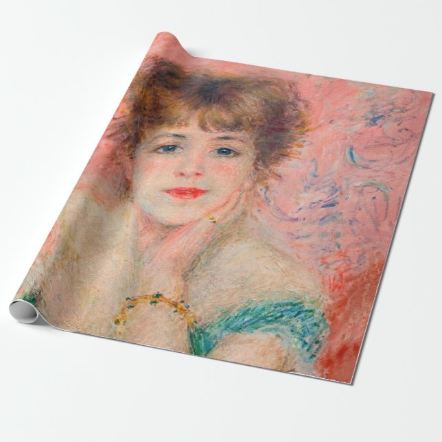 Papel De Presente Pierre-Auguste Renoir - Atriz Jeanne Samary (Desenrolado)