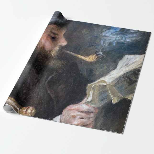 Papel De Presente Pierre-Auguste Renoir - Claude Monet Leitura (Desenrolado)