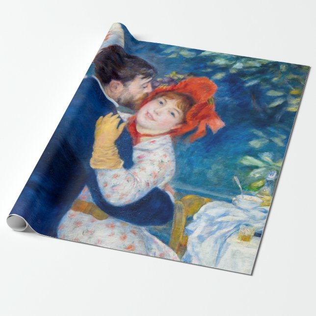 Papel De Presente Pierre-Auguste Renoir - Dança do País (Desenrolado)