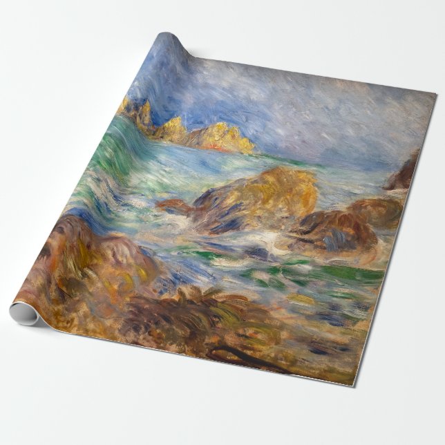 Papel De Presente Pierre-Auguste Renoir - Marine, Guernesey (Desenrolado)