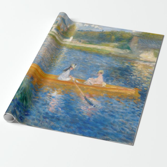 Papel De Presente Pierre-Auguste Renoir - O Escaler (Desenrolado)