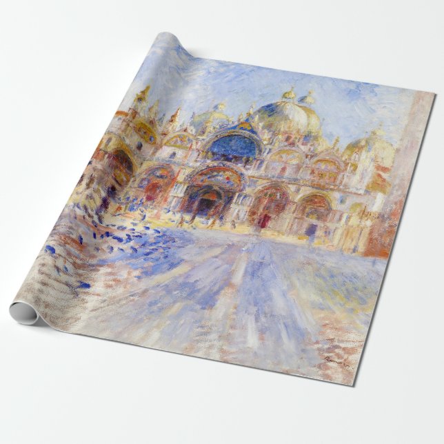 Papel De Presente Pierre-Auguste Renoir - Veneza, Piazza San Marco (Desenrolado)