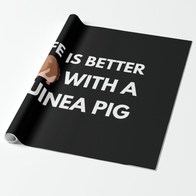 Papel De Presente Pig Lover Guiné (Desenrolado)