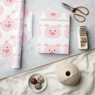Papel De Presente Piggy Birthday Kids Art