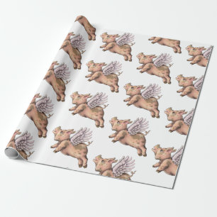 Papel De Presente Pigs Fly