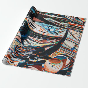 Papel De Presente Pilha de barco de madeira marrom e azul lote