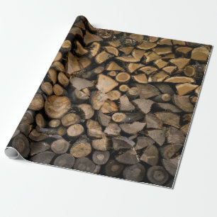 Papel De Presente Pilha de lenha