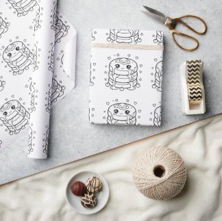 Papel De Presente Pilha de panquecas kawaii para colorir