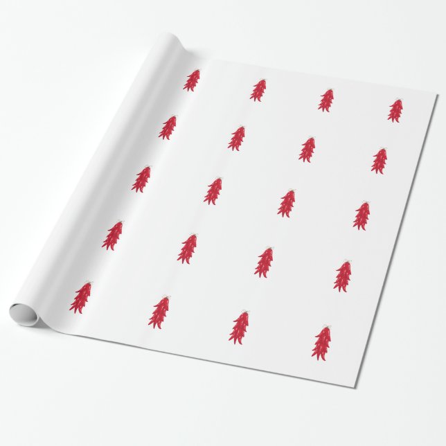 Papel De Presente Pimentas secadas (Desenrolado)