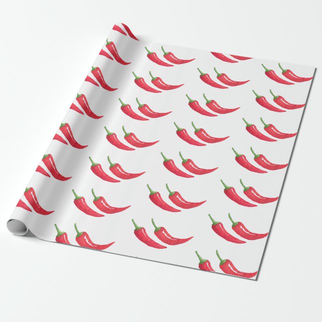 Papel De Presente Pimentões Mexicanos (Desenrolado)