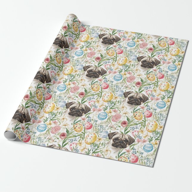Papel De Presente Pinças bonitas, filhotes adoráveis (Desenrolado)