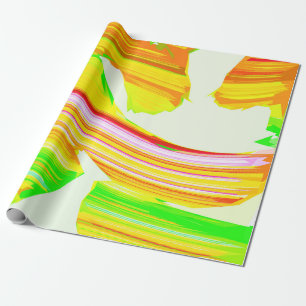 Papel De Presente Pincel arco-íris
