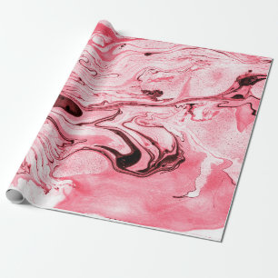 Papel De Presente Pincel de água monocromático Abstrato, Futuristi