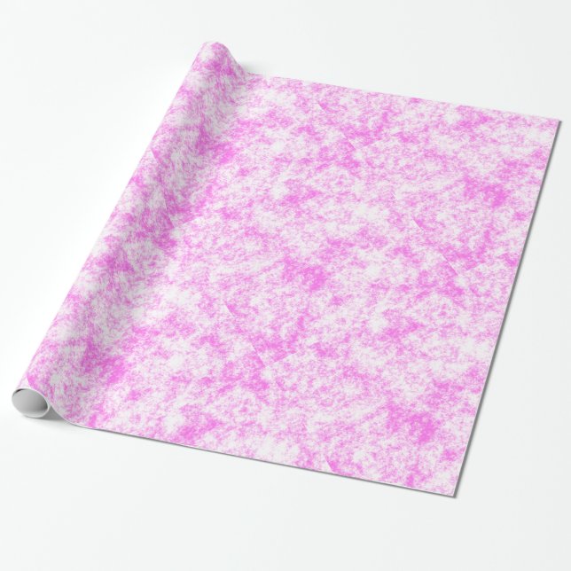 Papel De Presente Pincelada Rosa (Desenrolado)