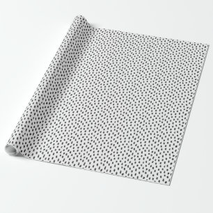 Papel De Presente Pinceladas Neutras Elegantes Minimalistas Preto Br
