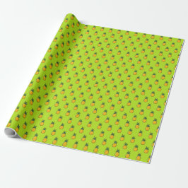 Papel De Presente Pineapple Personalizado do Luau Tropical Gift Wrap