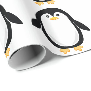 Papel De Presente Pinguim bonito do bebê