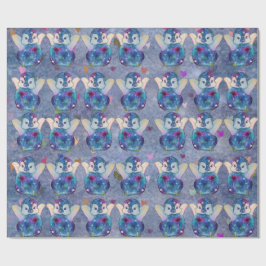 Papel De Presente Pinguim chamado Botão