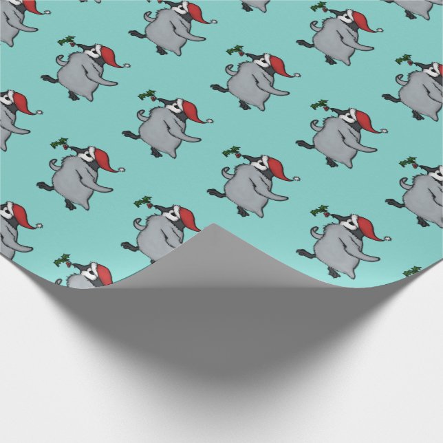 Papel De Presente Pinguim do Natal (Ponta)