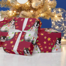 Pinguim Feriado - Luzes vermelhas cintilantes e ve