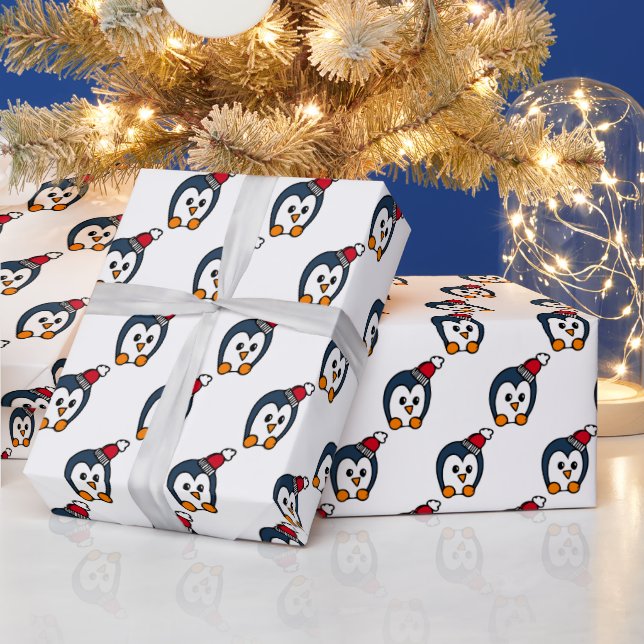 Papel De Presente Pinguim Natal (Feriados)