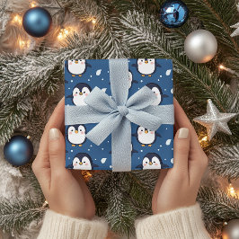 Papel De Presente Pinguim Pinguim Pinguin de Cartoon Bonito