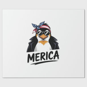 Papel De Presente Pinguim resiste aos pinguins protestando contra