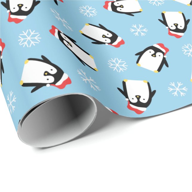 Papel De Presente Pinguins (Ponta do rolo)