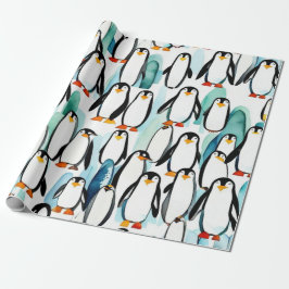 Papel De Presente Pinguins bonitos com ideias de presentes Papel de 