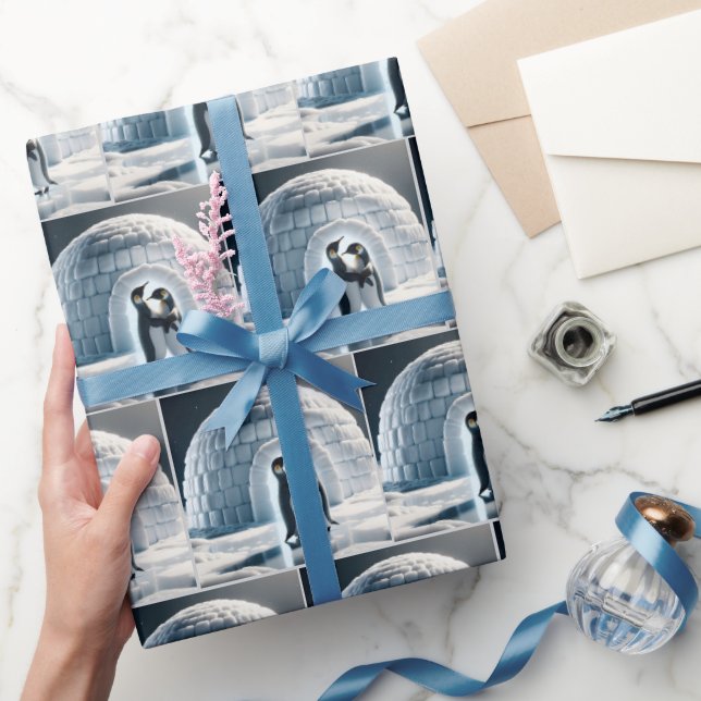 Papel De Presente Pinguins de dança lenta (Presentear)