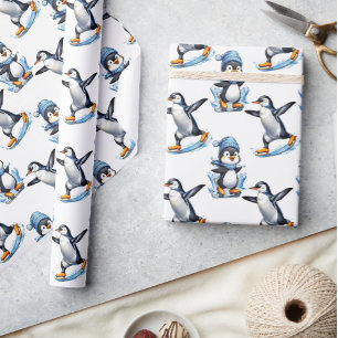 Papel De Presente Pinguins - Design