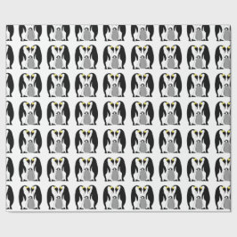 Papel De Presente Pinguins e pintinho de imperador