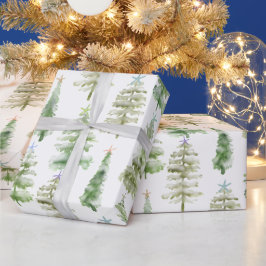 Papel De Presente Pinheiro da Floresta Costeira com Frigorífico no N