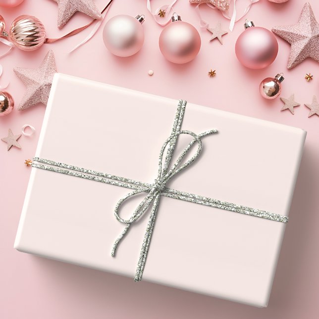 Papel De Presente Pink Christmas Solid Color (Criador carregado)